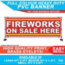 Fireworks on sale here outdoor pvc banner