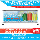 Refreshing Soft Drinks Sold Here Advert Take Away Banner Sign