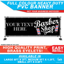 Custom Text Advertising Barber Shop PVC Banner Sign
