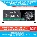 jewellers watch repairs outdoor banner sign pvc