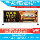 Custom Text Take Away Burger Advertising Banner Sign