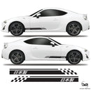 Made In Japan Half Side Stripes Decal Graphics Kit For Toyota GT86 Subaru BRZ