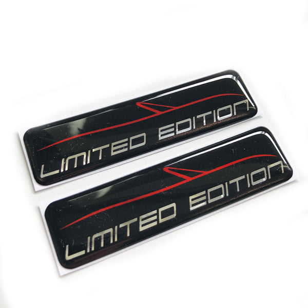 Limited Edition Chrome Flag 3D Wing Shield Domed Gel Decal Sticker Badges JDM Fits Mazda Mx5 
