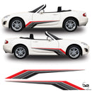 Mazda MX5 Mk3 NC Racing Side Stripe Decal Graphics Kit