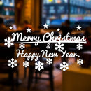 Merry Christmas & Happy New Year Retail Business Shop Vinyl Window Wall Sign