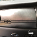 Mini Cooper R53 JCW, GP, One Union Jack Dashboard Vinyl Decal Sticker
