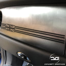 Mini Cooper R53 Union Jack Dashboard Vinyl Decal Sticker Graphic