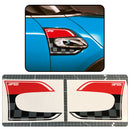 F55 Union Jack Side Trim Badge Sticker Inlays For Mini Cooper F56