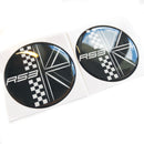 R53 Round Union Jack Car 3D Domed Gel Decal Badge Wing Emblem Fits Mini Cooper