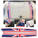 Union Jack Colour Bonnet Stripes Fits Mini Cooper F56 F55 Bubble Free Exact Fit