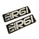 R61 Mini Paceman Union Jack Car Chrome 3D Domed Gel Decal Badge Wing Emblem Fits Mini Cooper