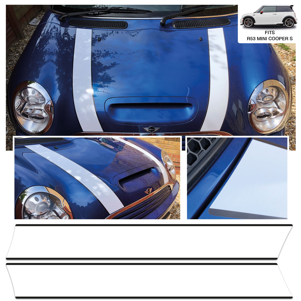 Red White and Blue English Flag Color Trunk Decal for Mini Cooper R56
