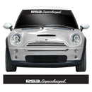 R53 Supercharged Mini Cooper Windscreen Sunstrip Banner Sticker Fits Gen 1 BMW Mini