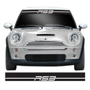 R53 Stripe Windscreen Sunstrip Banner Vinyl Decal Sticker Compatible with Gen 1 Mini Cooper Models