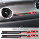 2x Mini Cooper S R53 JCW GP One Race Stripe Dashboard Vinyl Decal Sticker Graphics