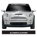 Supercharged Mini Cooper S, One, JCW R53 Windscreen Sunstrip Banner Vinyl Decal Sticker