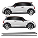Basic Side Stripe Vinyl Decal Sticker Graphics Kit Compatible with Mini Cooper F56 Models including Cooper S, One & JCW