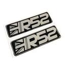 R52 Mini Cooper One Convertible Union Jack Car Chrome 3D Domed Gel Decal Badge Wing Emblem Fits Mini Cooper