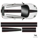 Alfa Romeo Mito Full Racing Stripe Black Italian Vinyl Decal Sicker Graphic Kit