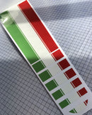 Fiat 500 Abarth Italian Flag Bonnet Stripe Decal Kit