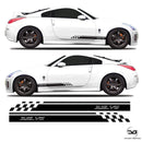 Nissan 350z 3.5L v6 JDM Half Side Stripes Stickers