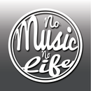 No Music No Life Funny Inspirational Laptop Macbook Car Vinyl Decal Sticker
