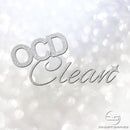 OCD Clean Car Detailing/Valeting Glitter Decal Sticker