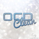 OCD Clean Funny Car Detailing/Valeting Glitter Vinyl Decal Sticker
