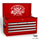 Old Guys Garage Automotive Mechanics Funny Novelty Tool Box Chest Vinyl Decal Sticker