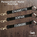 Personalised Custom Text Mini Lanyard Keyring Keychain