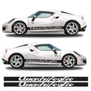Quadrifoglio flag Side Stripes Graphics Fits Alfa Romeo 4c Vinyl Decals Stickers Edit alt text