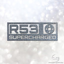 Mini Cooper S R53 Supercharged Glitter Vinyl Decal Sticker