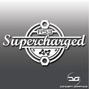 BMW Mini Coopr S R53 JCW GP Works Supercharger Pulley Badge Car Window Bumper Vinyl Decal Sticker