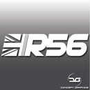 Mini Cooper S R56 Union Jack Car Window Bumper Vinyl Decal Sticker