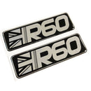 R60 Mini Countryman Union Jack Car Chrome 3D Domed Gel Decal Badge Wing Emblem Fits Mini Cooper