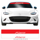 Mazda MX5 Mk3 Nc Sunstrip Windscreen Banner Sticker