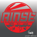 Large Japanese Themed Car Detailing Rinse Vinyl Bucket Sticker