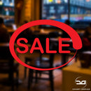 Sale Retail Shop Promotion's Advertising Vinyl Decal Sticker Sign Shop Window Wall