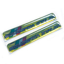 Scuderia Italia Chrome 3D Domed Gel Decal Sticker Badges Fits Fiat 500 Abarth