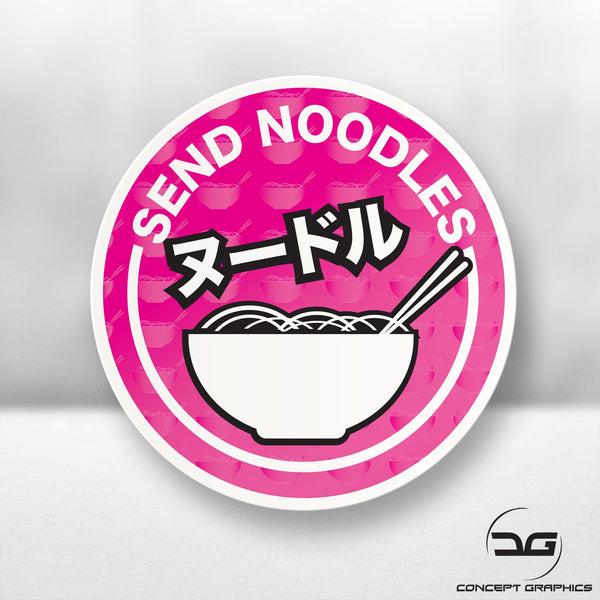 Send Noodles Funny JDM Kanji Car Window Bumper Macbook Laptop Vinyl Decal Sticker