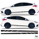 Ford Focus Mk3/3.5 Lower Side Stripes Slash Cut