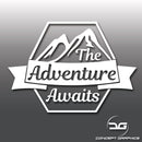 The Adventure Awaits Vinyl Decal Sticker