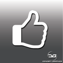 Funny Thumbs Up Car Vinyl Decal Sticker