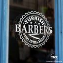 Turkish Barber Shop Vinyl Decal Sticker Window Door Sign