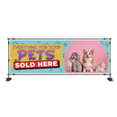 Everything for your pets sold Here shop pvc banner sign