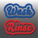 Car Detailing Wash & Rinse Vinyl Bucket Stickers