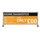 Engine Diagnostics Car Mechanics Garage PVC Banner