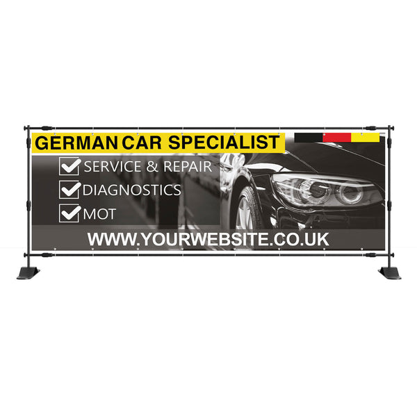German Car Specialist PVC Banner Sign