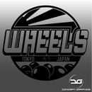 Large Japanese Themed Car Detailing Wheels Vinyl Bucket Sticker
