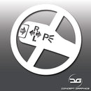 BMW Warning No Indicators Funny Vinyl Sticker